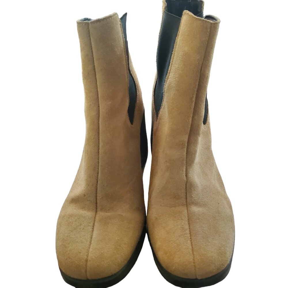 Steve Madden Suede Camel Booties